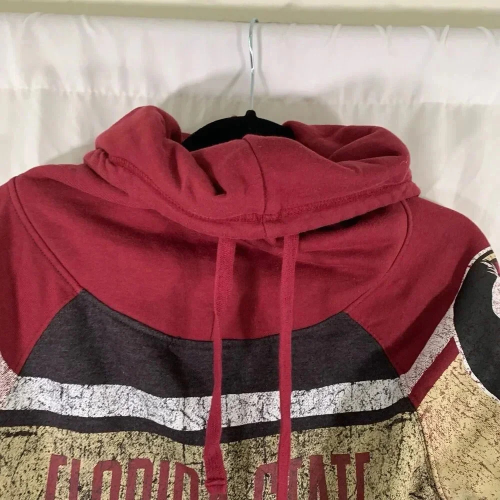 Florida State Hoodie Women's Medium Red Black Drawstring Front Pocket - Picture 4 of 11